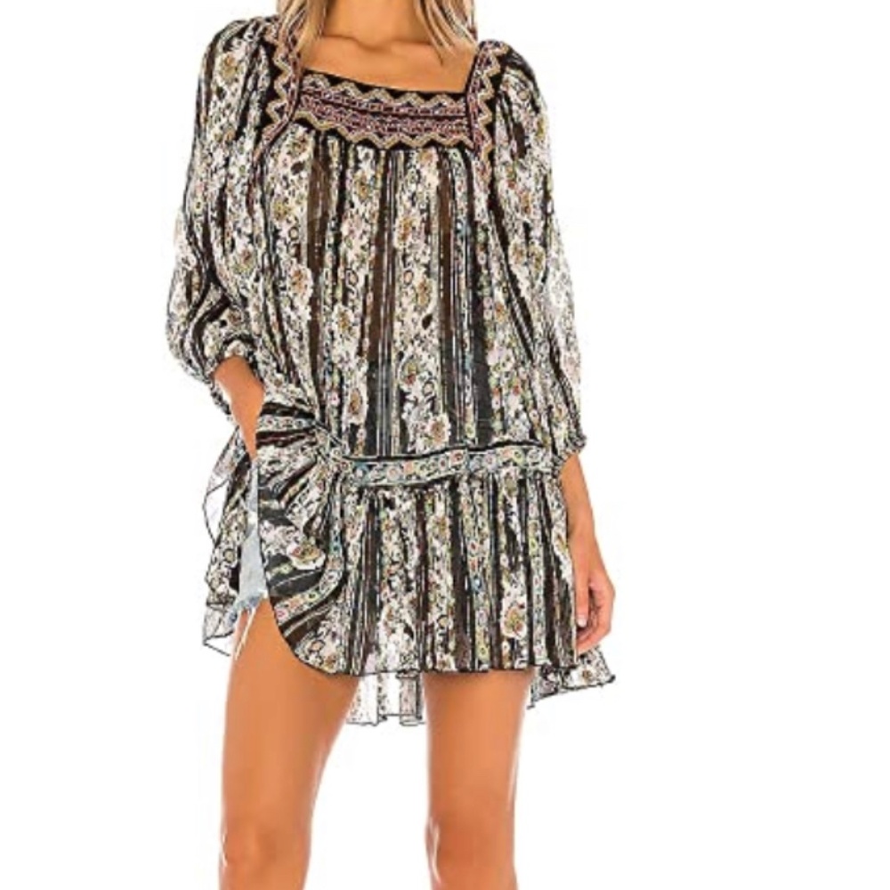 NWT Free People Dance Magic Boho Tunic Dress XS